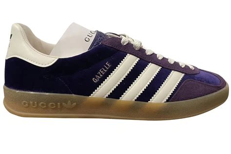 purple adidas gazelle gucci|adidas x gucci white.